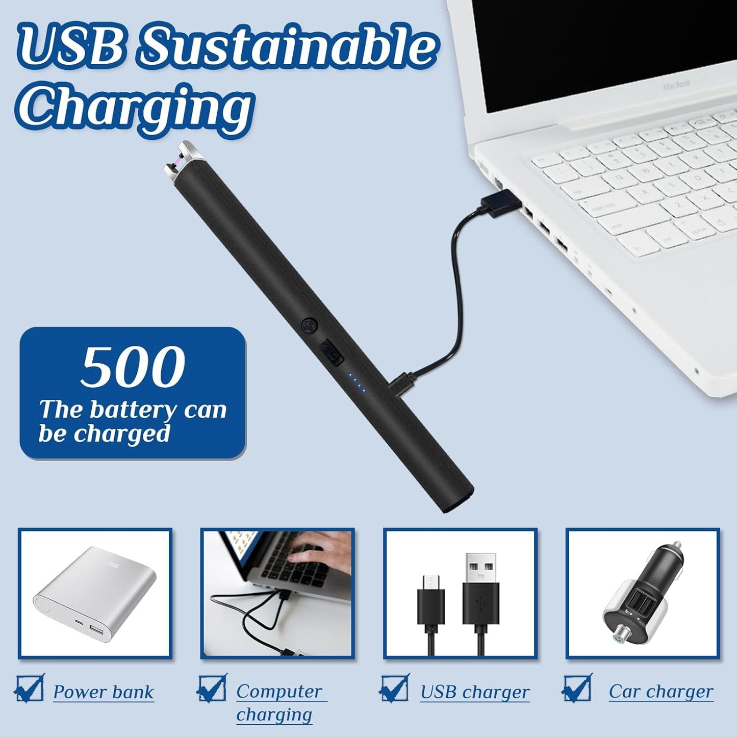 Moravo™ - Electric Arc Lighter - USB Rechargeable (2 Pack)